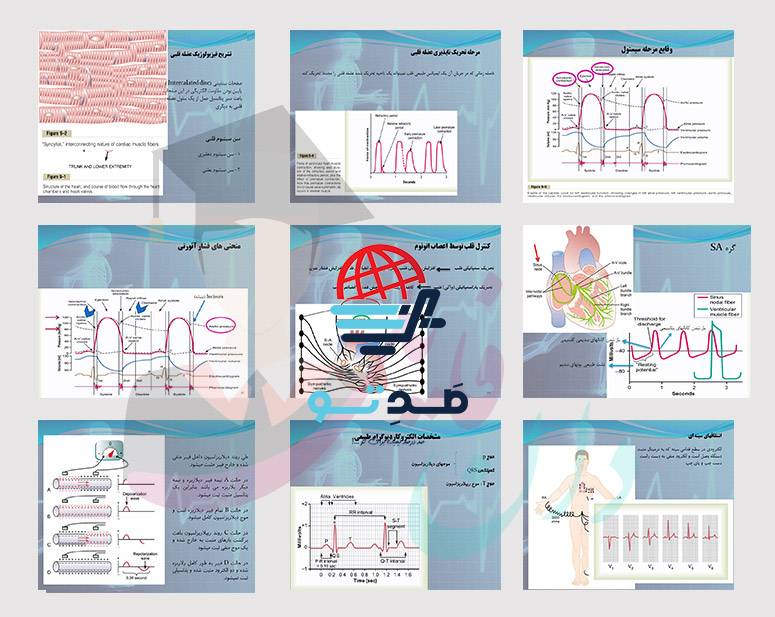 پاورپوینت قلب و EKG فیزیولوژی به صورت اسلاید متحرک
