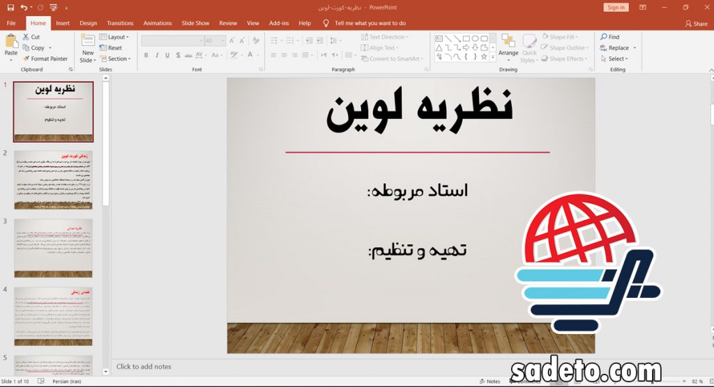 پاورپوینت نظریه کورت لوین